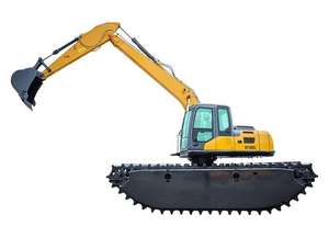 Excavadora Anfibia 16T XE160SL Montada en Pontones de Largo Alcance para Dragado de Lagos, Protección de Taludes y Eliminación de Vegetación Acuática - Product Image 6