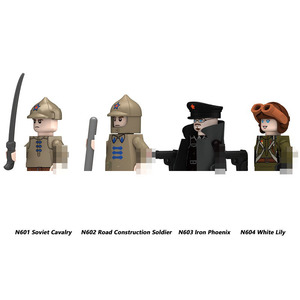 Blocs de construction de la Seconde Guerre mondiale, États-Unis, Royaume-Uni, France, Allemagne, URSS, infanterie, Afrique, <span class=keywords><strong>Korp</strong></span>, figurines d'action miniatures, jouets, cadeau pour enfants - Product Image 2