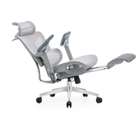 Chaise de bureau ergonomique de qualité supérieure, avec revêtement en tissu de couleur personnalisée, profondeur de siège réglable, cadre en aluminium