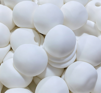 DIY TPR 4cm 6cm Coque de boule vide blanche réutilisable pour jouet sensoriel anti-stress, effet cire craquelée et texture souple