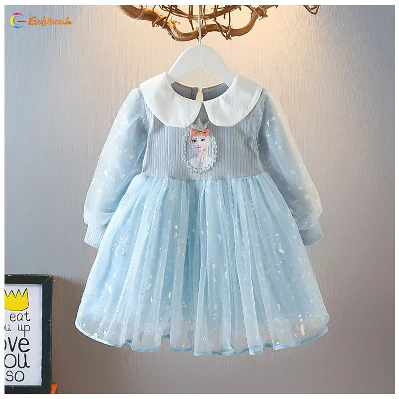 Baby Wear Girl Princess Autumn Dress abito a maniche lunghe Paggy Baby Dress