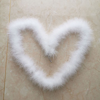 2m 25g Mini Boas de Plumas de Pavo Decorativas para Bodas y Fiestas