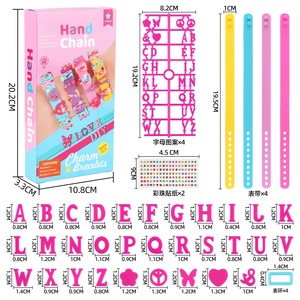 Pulsera de Letras con Cuentas DIY 2026, Correa Creativa Hecha a Mano, Pulsera Trenzada <span class=keywords><strong>Pandora</strong></span>, Juguete Infantil - Product Image 1