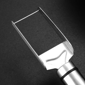 <span class=keywords><strong>Coupe</strong></span>-pastèque manuel 2-en-1 en acier inoxydable Creative Kitchen avec fourchette, antiadhésif, réutilisable, logo personnalisé - 1 pièce pour fruits et melons - Product Image 4