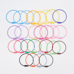 Nueva promoción Llavero de cuerda de alambre de acero inoxidable Llavero de cable Llavero de alambre de <span class=keywords><strong>metal</strong></span> - Product Image 2