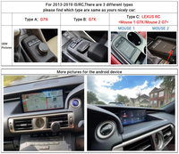 Reproductor de DVD para coche YZG, unidad principal de pantalla inalámbrica para Carplay, Android, para Lexus RC es 350 F 300h 200T 2013 - 2019
