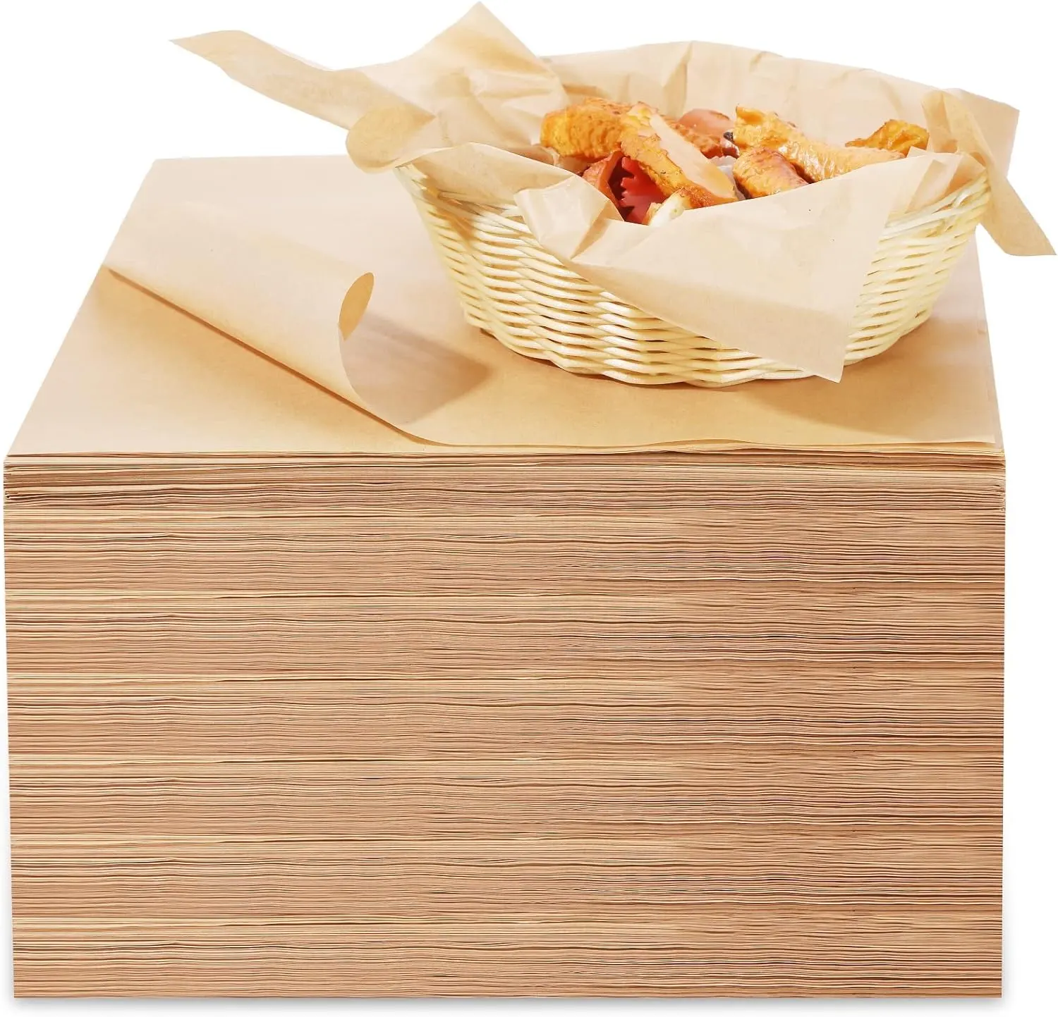 뜨거운 판매 맞춤형 오일 프루프 델리 종이 시트 왁스 종이 식품 포장 일회용 기름칠 종이
