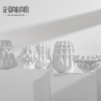 Vase à fleurs en céramique en porcelaine, blanc, noir, moderne, pour la décoration de la Maison
