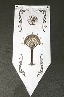 Stark carte bannière pour seigneur des anneaux 35x90cm 46x150cm drapeau en tissu noir pour mur pour KTV Bar maison école Cosplay fête décor cadeau