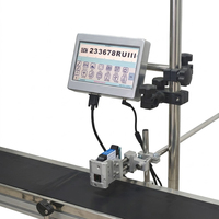 Machine d'impression automatique de code de lot de date, imprimante Tij, machine à jet d'encre en ligne avec convoyeur pour boîtes de carton, sacs en papier, étiquettes