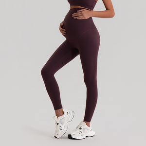 <span class=keywords><strong>Leggings</strong></span> de Yoga de Cintura Alta para Embarazadas al por Mayor, Pantalones de Maternidad para Yoga - Product Image 5