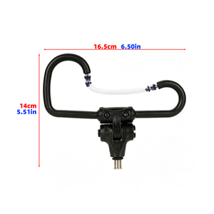 Hirisi Support de canne à pêche universel en caoutchouc et métal avec émerillon 3/8'' pour rod pod, accessoire pour activités de plein air en ruisseau AC302 - Product Image 2