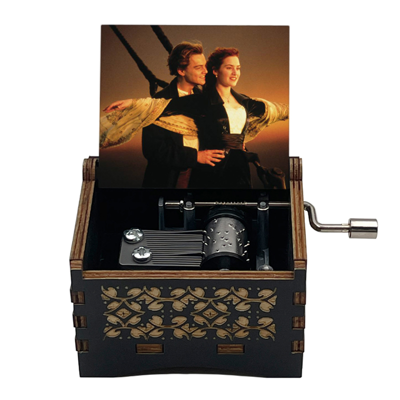 Titanic Music Box Heart The Ocean My Heart Will Go On Wooden Music