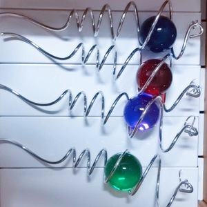 <b>Gazing</b> <b>Ball</b> Spiral Tail Wind Chime 11 Inches Blue Outdoor Garden Decoration - Product Image 2