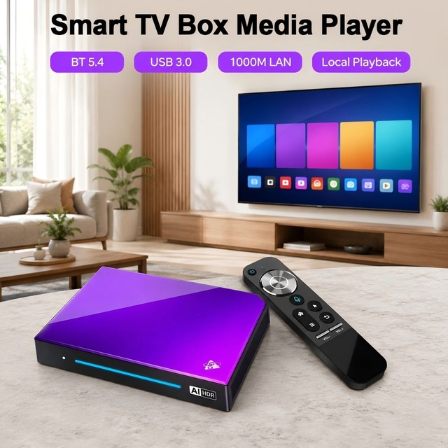 H96Max Octa Core 4GB RAM Dual Band WiFi 8K Android 14 TV Box Set Top Box Home Entertainment