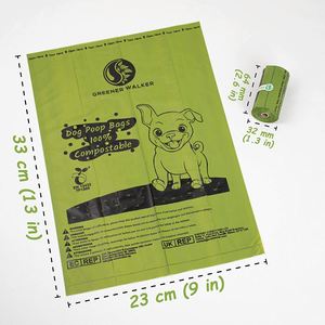 100% Biodegradable and <b>Compostable</b> Dog Poo <b>Bags</b> Wholesale Pet Waste Poop <b>Bags</b> - Product Image 4