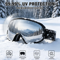Masque de ski avec protection UV400, lunettes de sport pour le ski, verres polarisés anti-buée, fabricant de lunettes de snowboard OEM, personnalisation