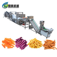 Complete set roestvrijstalen machines voor het verwerken van frieten voor fabrieken