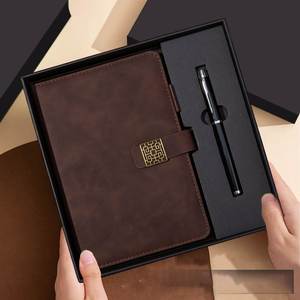 Ensemble cadeau d'entreprise personnalisé 3-en-1 : carnet en PU avec stylo et mug en acier inoxydable de 100 feuilles pour clients VIP - Product Image 4