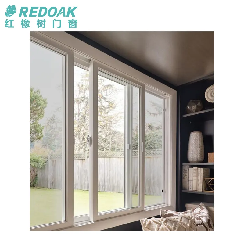 Redoak mới nhất tác động kháng nhiệt phá vỡ cửa sổ nhôm thiết kế 3 bài hát trượt cửa sổ trượt cửa sổ với màn chống muỗi