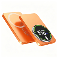 Offre Spéciale – Batterie Externe Ultra 5000 mAh 10000 mAh 20W avec Logo Personnalisé, Chargeur Magnétique Sans Fil et Grand Écran Numérique – Power Banks Mince