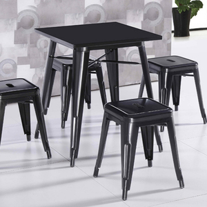 Thiết Kế Mới Vuông Ngoài Trời Bàn Cà Phê Phổ Biến Kim Loại Vườn Bàn Ăn Hiện Đại Đơn Giản Bàn Ăn - Product Image 2