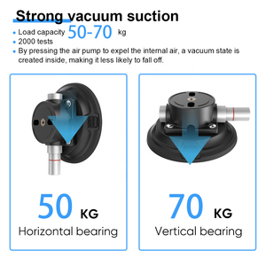 Ventouse <span class=keywords><strong>de</strong></span> photographie <span class=keywords><strong>de</strong></span> 4,5 pouces avec pompe métallique et base en silicone, capacité <span class=keywords><strong>de</strong></span> charge <span class=keywords><strong>de</strong></span> 50-70 kg <span class=keywords><strong>pour</strong></span> la <span class=keywords><strong>fixation</strong></span> <span class=keywords><strong>de</strong></span> vitres <span class=keywords><strong>de</strong></span> voiture - Product Image 5