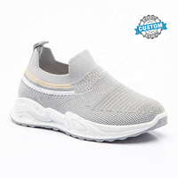 Vente chaude chaussures de sport légères pour enfants baskets respirantes anti-glissantes Softy avec chaussette supérieure tricotée pour enfants