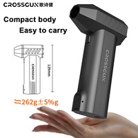 Souffleur à feuilles sans fil puissant CROSSGUN, industriel, 120000 tr/min, mini souffleur électrique à moteur sans balais, ventilateur à jet turbo