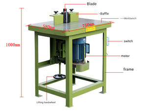 <b>Mini</b> Vertical Spindle Single-spindle Woodworking Milling Machine with <b>Router</b> and Edge Trimmer Woodworking Milling Machine - Product Image 5