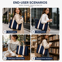 Sac fourre-tout en toile de coton tendance, très rentable, éco-responsable, durable, flexible, rechargeable, directement de l'usine