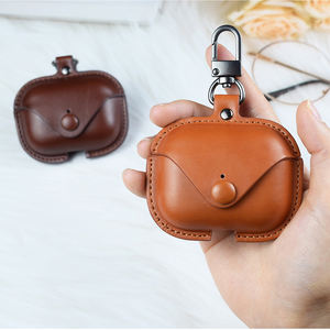 Étuis en cuir pour écouteurs sans fil pour <span class=keywords><strong>Huawei</strong></span> <span class=keywords><strong>Freebuds</strong></span> 3 4 5 <span class=keywords><strong>4i</strong></span> Housse de protection pour Airpods 2 3 4 Pro2 air pods Pochette de transport - Product Image 4