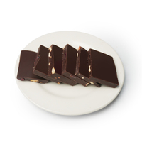 Chocolat noir en gros de qualité supérieure, mélangé aux noix, sans additifs, emballage OEM