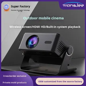 Proyector Inteligente <span class=keywords><strong>A32</strong></span> para el Hogar, Sistema Android HD con Altavoz Pan-Tilt, WiFi, Portátil, 150 ANSI Lúmenes, CRT para Oficina en Casa - Product Image 2