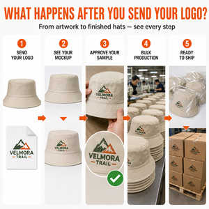Chapeau Bob Unisexe en Coton avec Logo Brodé Graphique de Marque OEM pour l'Été, Protection Solaire, Pêche, Promotion d'Équipe - Product Image 3