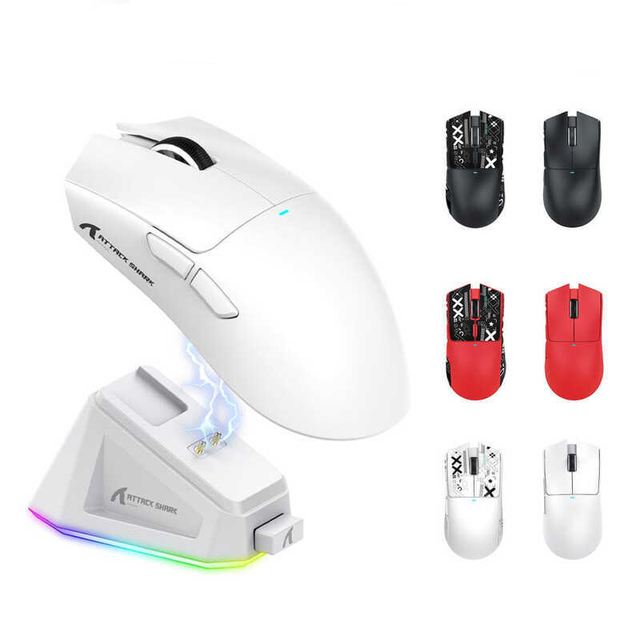 Attack Shark X11 PAW3311 Mini 2.4GHz Wireless RGB Game Mouse Optical Tracking Charging Capability Three Modes Gaming Mouse