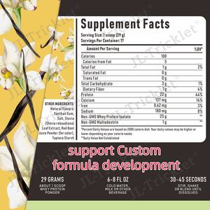 <span class=keywords><strong>Poudre</strong></span> <span class=keywords><strong>de</strong></span> protéines <span class=keywords><strong>de</strong></span> lactosérum JuLong OEM/ODM, plusieurs saveurs, 20-29 g <span class=keywords><strong>de</strong></span> protéines, 300 g, 500 g, 2 lb, 5 lb, pour la <span class=keywords><strong>croissance</strong></span> musculaire - Product Image 4