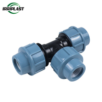 Sambungan pipa HDPE pemasangan pipa air konektor Adaptor sambungan Tee siku laki-laki perempuan 20-110mm pas kompresi PP