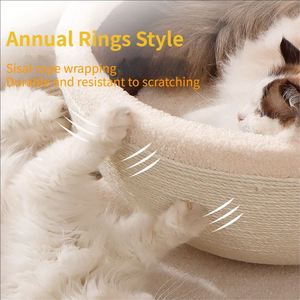 Wholesale Coffee Cup-Shaped Sisal Cat Tree Integrated Grab Board <b>Bed</b> <b>Nest</b> Large Space Design Scratch-Resistant Hemp Rope Cut - Product Image 2