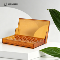 Boîtes de rangement portables en plastique PS transparent marron de haute qualité, anti-lumière, taille personnalisable, pour liquides, pilules, ampoules hospitalières