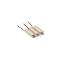 Moteur CC sans balais 3V, modèle 6mm, aimant permanent, montage sur châssis, efficacité 70%, 1.1W, 38300 tr/min pour vélo électrique