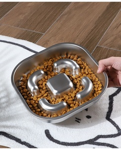 <span class=keywords><strong>Bol</strong></span> pour chien portable en acier inoxydable 304, anti-renversement, carré, étanche IPX8, pour grands chiens - Fournitures pour animaux de compagnie (nourriture et eau) - Product Image 1