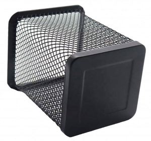<b>Office</b> Desktop Wire Metal Mesh Black square Cup Bin Desk Pen Pencil Holder Organizer <b>Office</b> Desk Pencil Holder - Product Image 3