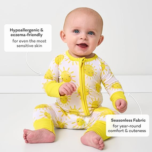 Pijamas Little Sleepers para Bebés Niños y Niñas, Mono de Bambú y Viscosa, Ropa de Dormir para Recién Nacidos, Cremallera YKK de <span class=keywords><strong>2</strong></span> Vías, Suave, 180-200 GSM, Todas las Temporadas - Product Image 4