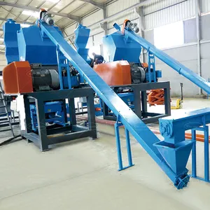 Línea de producción de proceso de reciclaje de neumáticos de desecho Equipo de producción de polvo de caucho de alta calidad