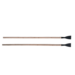 Grattoir à long manche avec lame en métal et manche en bois, outil de nettoyage domestique durable pour l'élimination de la rouille et de la peinture sur terrasses - Product Image 1