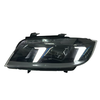 Feux avant SJC Auto V3 jaunes/blancs/ambre style Snake Eye pour BMW Série 3 E90 E91 05-12, lampes frontales tricolores, plug and play