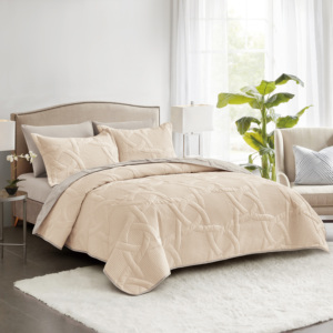 Ensemble <span class=keywords><strong>de</strong></span> literie <span class=keywords><strong>de</strong></span> luxe <span class=keywords><strong>housse</strong></span> <span class=keywords><strong>de</strong></span> <span class=keywords><strong>couette</strong></span> matelassée en microfibre imperméable et couvre-lit uni offre confort et luxe - Product Image 2