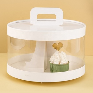 Customize clear Cupcake <b>Boxes</b> Low Moq with Handle 24 Cupcake <b>Boxes</b> Wholesale - Product Image 1
