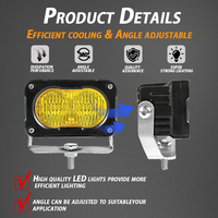 Projecteur de travail LED blanc 3 pouces à faisceau combiné 12V 24V, feux de brouillard tout-terrain pour camion, SUV, Jeep 4x4, étanche IP67, haute luminosité